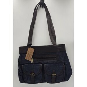 Gold Coast Denim Bag Purse Blue New with Tags 9091W0